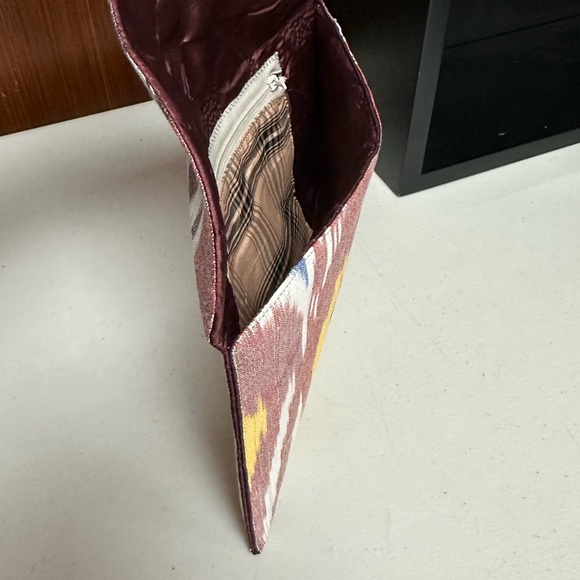 Silk ikat Artisan envelope clutch purse - Picture 2 of 8